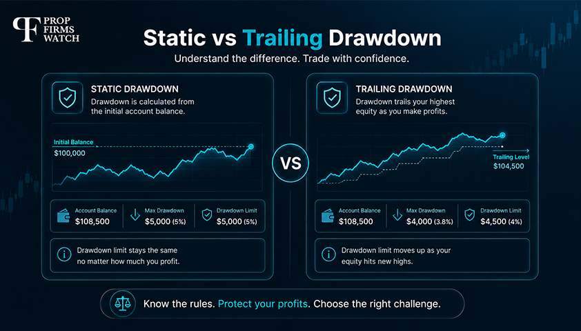 Static vs Trailing Drawdown
