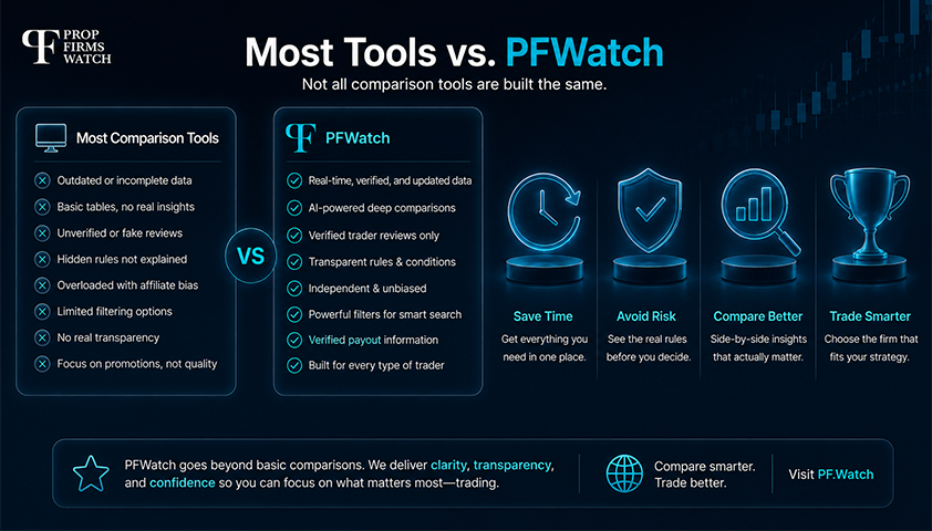 What Most Prop Firm Comparison Tools Offer